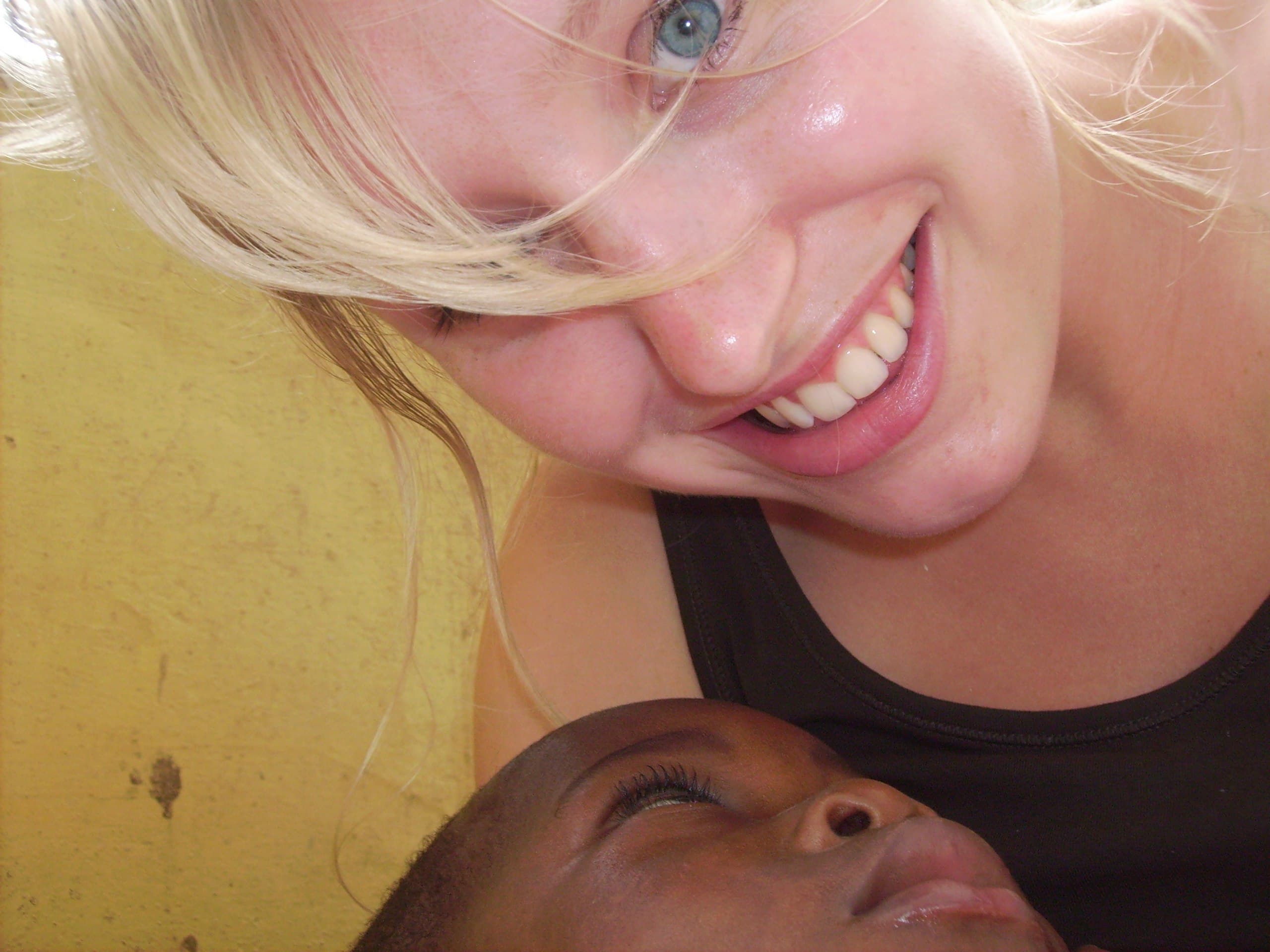 Volunteer and Child